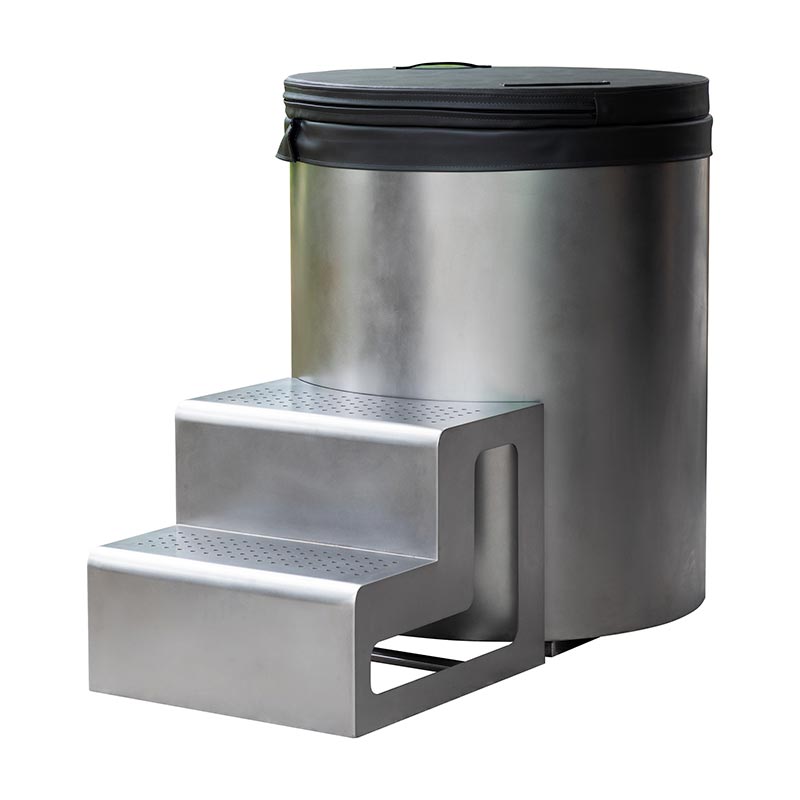 전체 304 스테인레스 스틸 라운드 콜드 플런지 욕조