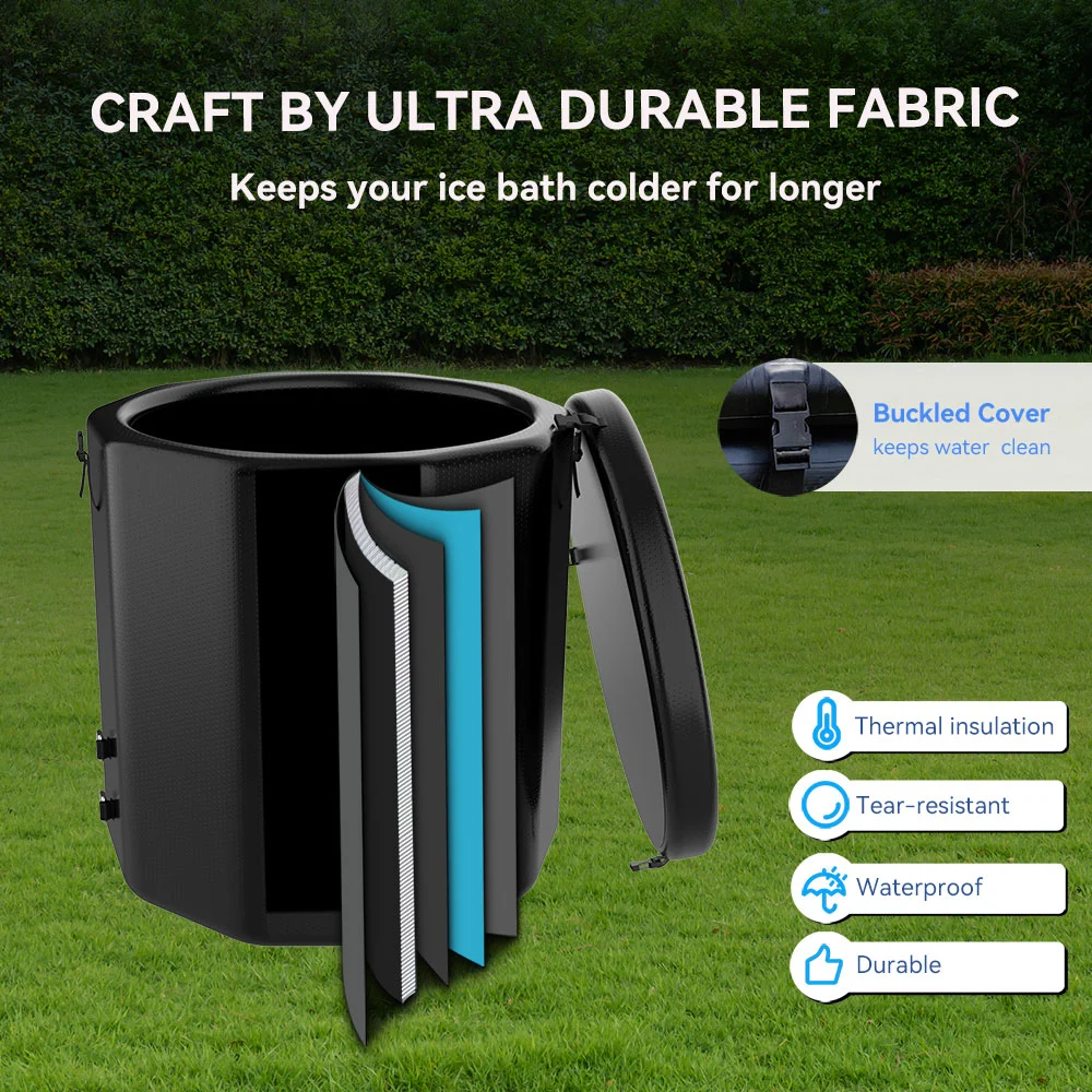 Inflated Ice Plunge Tub Adults For Ice Bath Chiller