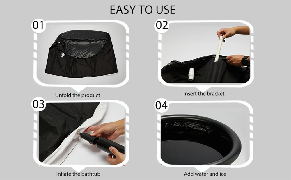 Multilayed Ice Plunge Tub Freestanding